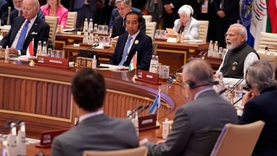 On Saturday, the African Union (AU) achieved permanent membership status within the Group of 20 (G20), which consists of the world's largest economies. Prime Minister Narendra Modi made the announcement, officially welcoming the AU into this prestigious global organization. (AP) On Saturday, the African Union (AU) achieved permanent membership status within the Group of 20 (G20), which consists of the world's largest economies. Prime Minister Narendra Modi made the announcement, officially welcoming the AU into this prestigious global organization. (AP)
