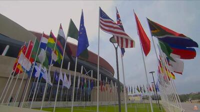 Bharat Mandapam, the venue for the G20 Summit, at Pragati Maidan in New Delhi. (PTI) Bharat Mandapam, the venue for the G20 Summit, at Pragati Maidan in New Delhi. (PTI)