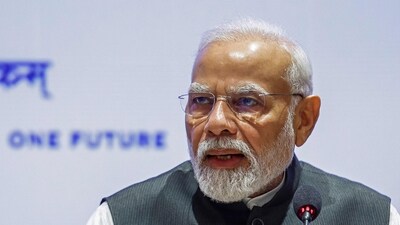 Prime Minister Narendra Modi attends a session at the G20 summit in New Delhi on September 9. (AFP) Prime Minister Narendra Modi attends a session at the G20 summit in New Delhi on September 9. (AFP)
