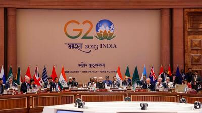 India's Prime Minister Narendra Modi addresses the G20 Leaders' Summit at the Bharat Mandapam in New Delhi (AFP) India's Prime Minister Narendra Modi addresses the G20 Leaders' Summit at the Bharat Mandapam in New Delhi (AFP)
