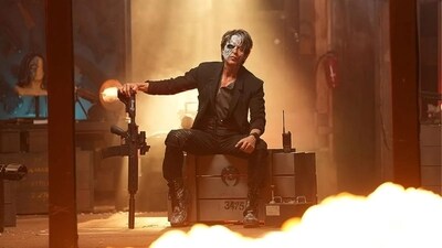 Shah Rukh Khanin a still from Jawan. Shah Rukh Khanin a still from Jawan.
