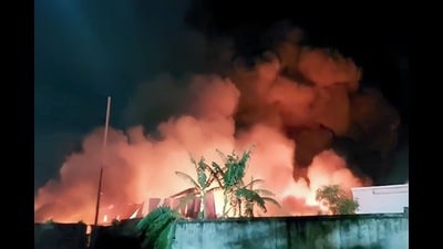 The incident took place around 10.00 pm on Friday in Khairpur Gurjar village of Greater Noida, police said. (HT Photo) The incident took place around 10.00 pm on Friday in Khairpur Gurjar village of Greater Noida, police said. (HT Photo)