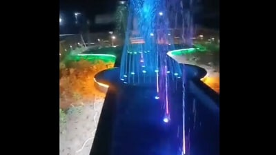 The image shows fountains in a newly built park by forest department. (X/@Savi_IFS) The image shows fountains in a newly built park by forest department. (X/@Savi_IFS)