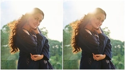 Dia, styled by fashion stylist Theia Tekchandaney, wore her tresses open in wavy curls with a middle part as she smiled with all her heart. (Instagram/@diamirzaofficial) Dia, styled by fashion stylist Theia Tekchandaney, wore her tresses open in wavy curls with a middle part as she smiled with all her heart. (Instagram/@diamirzaofficial)