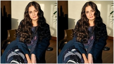 Dia played muse to fashion designer house Tilla by Aratrik Dev Varman and picked a completely recycled outfit and looked stunning as ever. (Instagram/@diamirzaofficial) Dia played muse to fashion designer house Tilla by Aratrik Dev Varman and picked a completely recycled outfit and looked stunning as ever. (Instagram/@diamirzaofficial)