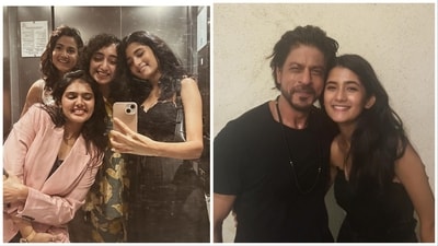 Ashlesha Thakur has shared several pics with her Jawan co-stars. Ashlesha Thakur has shared several pics with her Jawan co-stars.