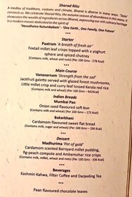 G20 dinner menu G20 dinner menu