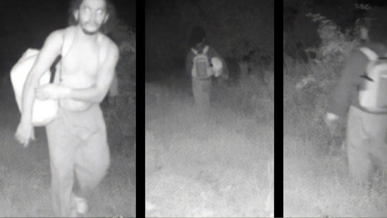 These undated images obtained from the Pennsylvania State Police reportedly show escaped convicted murderer Danelo Souza Cavalcante captured in a security camera at the Longwood Gardens in Kennett Square, Pennsylvania, late on September 4, 2023. US police redoubled their efforts on September 6, 2023, to track down Cavalcante. (Photo by Handout / Pennsylvania State Police Department / AFP) / RESTRICTED TO EDITORIAL USE - MANDATORY CREDIT "AFP PHOTO / Pennsylvania State Police" (AFP)