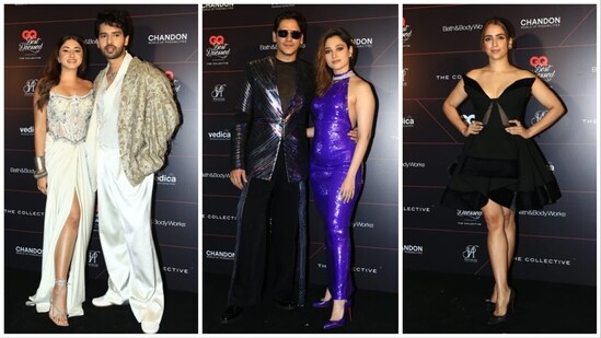 Armaan Malik with Aashna Shroff, Vijay Varma, Tamannaah Bhatia and Sanya Malhotra at GQ event on Friday. (Varinder Chawla)