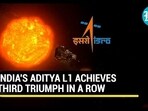 INDIA'S ADITYA L1 ACHIEVES THIRD TRIUMPH IN A ROW INDIA'S ADITYA L1 ACHIEVES THIRD TRIUMPH IN A ROW