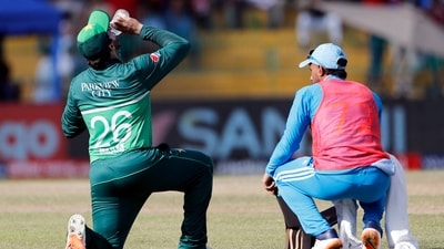 Pakistan's Imam-ul-Haq drinks water during their Super Fours match against India in the Asia Cup 2023 (ANI ) Pakistan's Imam-ul-Haq drinks water during their Super Fours match against India in the Asia Cup 2023 (ANI )