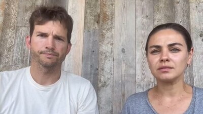 Ashton Kutcher and Mila Kunis posted a video message on Instagram.