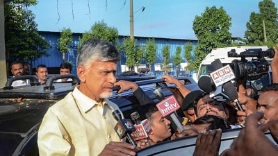 Former Andhra Pradesh Chief Minister N Chandrababu Naidu (HT_PRINT) Former Andhra Pradesh Chief Minister N Chandrababu Naidu (HT_PRINT)
