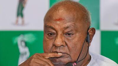 HD Deve Gowda pointed out that the BJP does not have strong presence in Hassan, Mandya, Ramanagara, Kolar and Tumakuru districts of Karnataka (PTI)