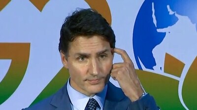 Canadian Prime Minister Justin Trudeau addresses a press conference on the G20 Leaders' Summit, in New Delhi on Sunday. (ANI) Canadian Prime Minister Justin Trudeau addresses a press conference on the G20 Leaders' Summit, in New Delhi on Sunday. (ANI)