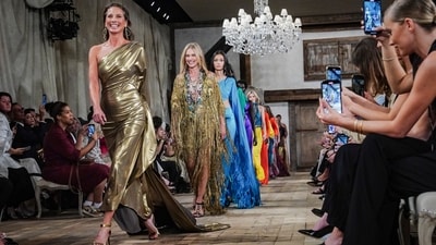 Looks from Ralph Lauren's latest collection modeled during New York Fashion Week, Friday. (AP) Looks from Ralph Lauren's latest collection modeled during New York Fashion Week, Friday. (AP)