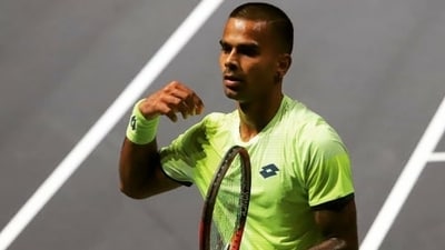 Nagal, ranked 189th, ran out of gas in a 2-6, 4-6 defeat to Czech Vit Kopriva in the final (HT Media) Nagal, ranked 189th, ran out of gas in a 2-6, 4-6 defeat to Czech Vit Kopriva in the final (HT Media)
