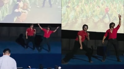 Ibrahim Qadri (right) and Gufran Roomi (left) dancing to the Jawan song Zinda Banda. (Instagram/@ibrahim__qadri) Ibrahim Qadri (right) and Gufran Roomi (left) dancing to the Jawan song Zinda Banda. (Instagram/@ibrahim__qadri)
