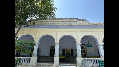 The new upgraded Sangrur civil hospital will have the same facade as the British-era building. (HT File) The new upgraded Sangrur civil hospital will have the same facade as the British-era building. (HT File)