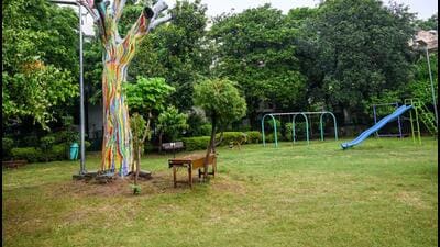 The park will also feature a series of plants for sensory exploration, say officials. (VIPIN KUMAR/HT PHOTO) The park will also feature a series of plants for sensory exploration, say officials. (VIPIN KUMAR/HT PHOTO)