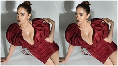 "A Red Flag kinda Dramatic," Nushrratt captioned her pictures as she posed for the photoshoot and looked every bit gorgeous. (Instagram/@nushrrattbharuccha) "A Red Flag kinda Dramatic," Nushrratt captioned her pictures as she posed for the photoshoot and looked every bit gorgeous. (Instagram/@nushrrattbharuccha)