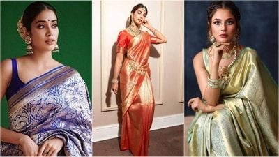 Distinguished by its rich textures and vibrant colours, identifying an authentic Kanjivaram silk saree requires a keen eye and expert knowledge. (Instagram) Distinguished by its rich textures and vibrant colours, identifying an authentic Kanjivaram silk saree requires a keen eye and expert knowledge. (Instagram)