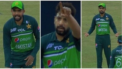 Babar Azam ‘scolds’ Haris Rauf after Pakistan pacer pleads for DRS Babar Azam ‘scolds’ Haris Rauf after Pakistan pacer pleads for DRS