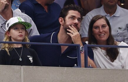 NEW YORK, NEW YORK - SEPTEMBER 08: American actor and filmmaker John Krasinski looks on during the Men's Singles Semifinal match between Ben Shelton of the United States and Novak Djokovic of Serbia on Day Twelve of the 2023 US Open at the USTA Billie Jean King National Tennis Center on September 08, 2023 in the Flushing neighborhood of the Queens borough of New York City. Elsa/Getty Images/AFP (Photo by ELSA / GETTY IMAGES NORTH AMERICA / Getty Images via AFP) (Getty Images via AFP) NEW YORK, NEW YORK - SEPTEMBER 08: American actor and filmmaker John Krasinski looks on during the Men's Singles Semifinal match between Ben Shelton of the United States and Novak Djokovic of Serbia on Day Twelve of the 2023 US Open at the USTA Billie Jean King National Tennis Center on September 08, 2023 in the Flushing neighborhood of the Queens borough of New York City. Elsa/Getty Images/AFP (Photo by ELSA / GETTY IMAGES NORTH AMERICA / Getty Images via AFP) (Getty Images via AFP)
