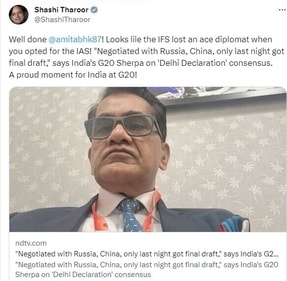 Congress MP Shashi Tharoor on X. Congress MP Shashi Tharoor on X.