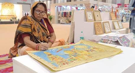 Shanti Dev is an artist of Madhubani painting, a Geographical Indication (GI) tagged art form that originated in the Mithila region of Bihar. (PIB)