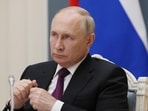 Russia's president Vladimir Putin is seen.