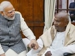 Yediyurappa confirmed BJP-JD(S) alliance in Karnataka for Lok Sabha electiion 2024. (In photo PM Modi and Deve Gowda).