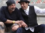 Sunny Deol with his father Dharmendra. Sunny Deol with his father Dharmendra.