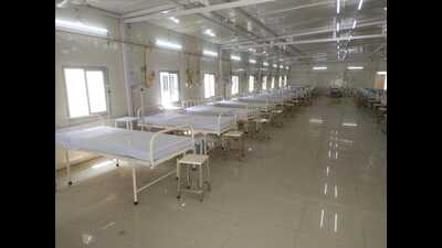 A view of the new hospital at Bhagwatpur area of Prayagraj. (HT Photos) A view of the new hospital at Bhagwatpur area of Prayagraj. (HT Photos)
