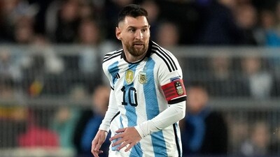 Lionel Messi in action for Argentina. (AP)