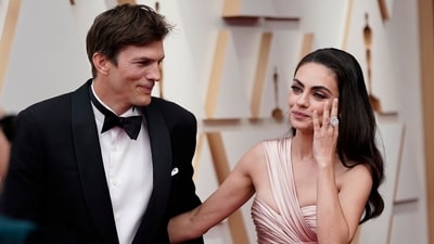 Ashton Kutcher, left, and Mila Kunis have apologised for character letters they wrote on behalf of fellow That ’70s Show actor Danny Masterson before he was sentenced for rape this week. (Jae C. Hong/Invision/AP) Ashton Kutcher, left, and Mila Kunis have apologised for character letters they wrote on behalf of fellow That ’70s Show actor Danny Masterson before he was sentenced for rape this week. (Jae C. Hong/Invision/AP)