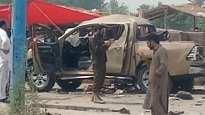 Screengrab of a video clip showing aftermath of the blast. (Twitter) Screengrab of a video clip showing aftermath of the blast. (Twitter)