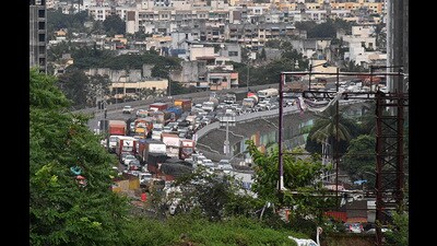 Traffic seen at Chandani Chowk. (HT FILE PHOTO) Traffic seen at Chandani Chowk. (HT FILE PHOTO)