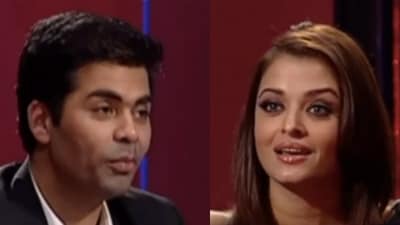 When Aishwarya Rai appeared on Koffee With Karan.
