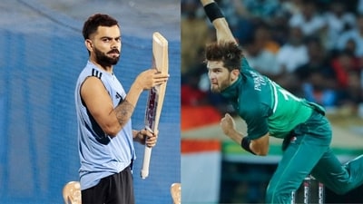 Virat Kohli will face Shaheen Shah Afridi on reserve day. Virat Kohli will face Shaheen Shah Afridi on reserve day.