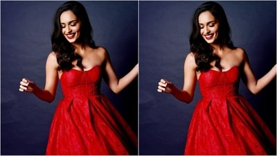 Assisted by celebrity fashion stylist Sheefa J Gilani, Manushi kept her accessories minimal and styled her look with diamond stud earrings, silver rings adorning her fingers and a pumps heels. (Instagram/@manushi_chhillar) Assisted by celebrity fashion stylist Sheefa J Gilani, Manushi kept her accessories minimal and styled her look with diamond stud earrings, silver rings adorning her fingers and a pumps heels. (Instagram/@manushi_chhillar)