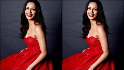Manushi drove our Monday blues away as she took to Instagram and uploaded a series of gorgeous pictures accompanied by the caption "Happy in red". (Instagram/@manushi_chhillar) Manushi drove our Monday blues away as she took to Instagram and uploaded a series of gorgeous pictures accompanied by the caption "Happy in red". (Instagram/@manushi_chhillar)