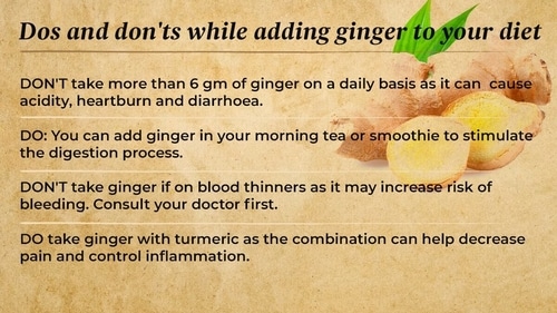 Avoid taking ginger if on blood thinners as it may increase risk of bleeding. Avoid taking ginger if on blood thinners as it may increase risk of bleeding.