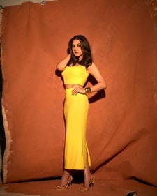 Sara Ali Khan in a yellow high-waisted maxi skirt (Photo: Instagram) Sara Ali Khan in a yellow high-waisted maxi skirt (Photo: Instagram)