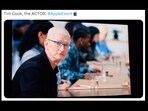 Tim cook in one of the Apple ads. Tim cook in one of the Apple ads.