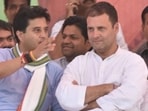 Jyotiraditya Scindia with Rahul Gandhi.