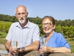Doris Stanbridge with her husband Keith. 