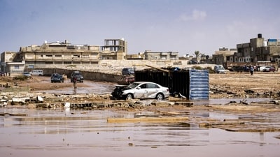 After pummelling Greece last week, Storm Daniel swept in over the Mediterranean on Sunday, swamping roads and destroying buildings in Derna, and hitting other settlements along the coast, including Libya's second biggest city of Benghazi, according to a Reuters report. ( The Press Office of Libyan Prime Minister / AFP) After pummelling Greece last week, Storm Daniel swept in over the Mediterranean on Sunday, swamping roads and destroying buildings in Derna, and hitting other settlements along the coast, including Libya's second biggest city of Benghazi, according to a Reuters report. ( The Press Office of Libyan Prime Minister / AFP)