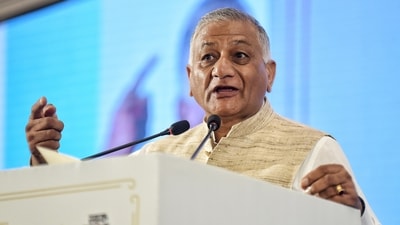 Union Minister of State for Civil Aviation General (Retd.) VK Singh (ANI/File)