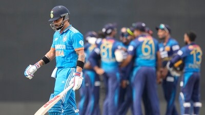 Virat Kohli walks to the pavilion after being dismissed during the Asia Cup cricket match between Sri Lanka and India (AP) Virat Kohli walks to the pavilion after being dismissed during the Asia Cup cricket match between Sri Lanka and India (AP)